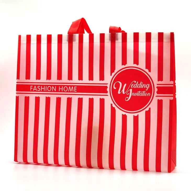 Geantă de cumpărături nețesută laminată, sigilată, cu ultrasunete, de 80 de grame